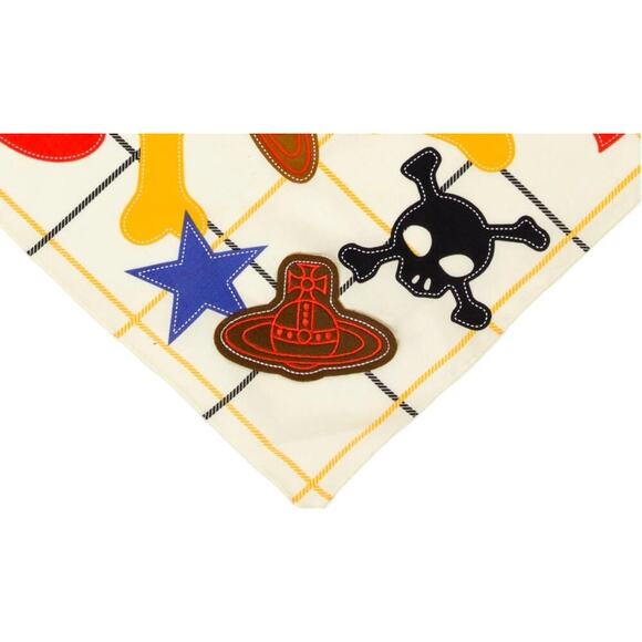 Vivienne Westwood Scarf | Multicolor Print | Logo Patch | Excellent - Picture 3 of 3